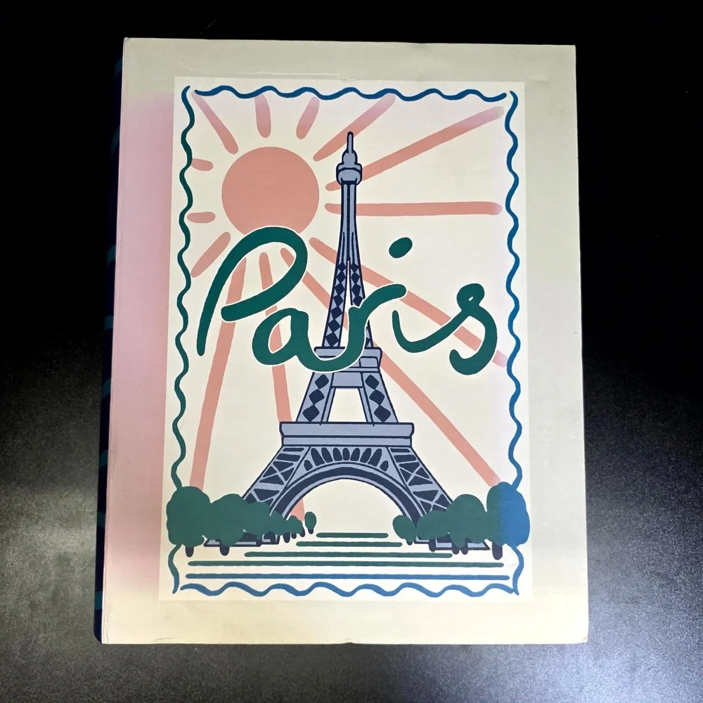 Molly & Rex Decorative Book Boxes Set of 2 Paris London Magnetic Storage Blue